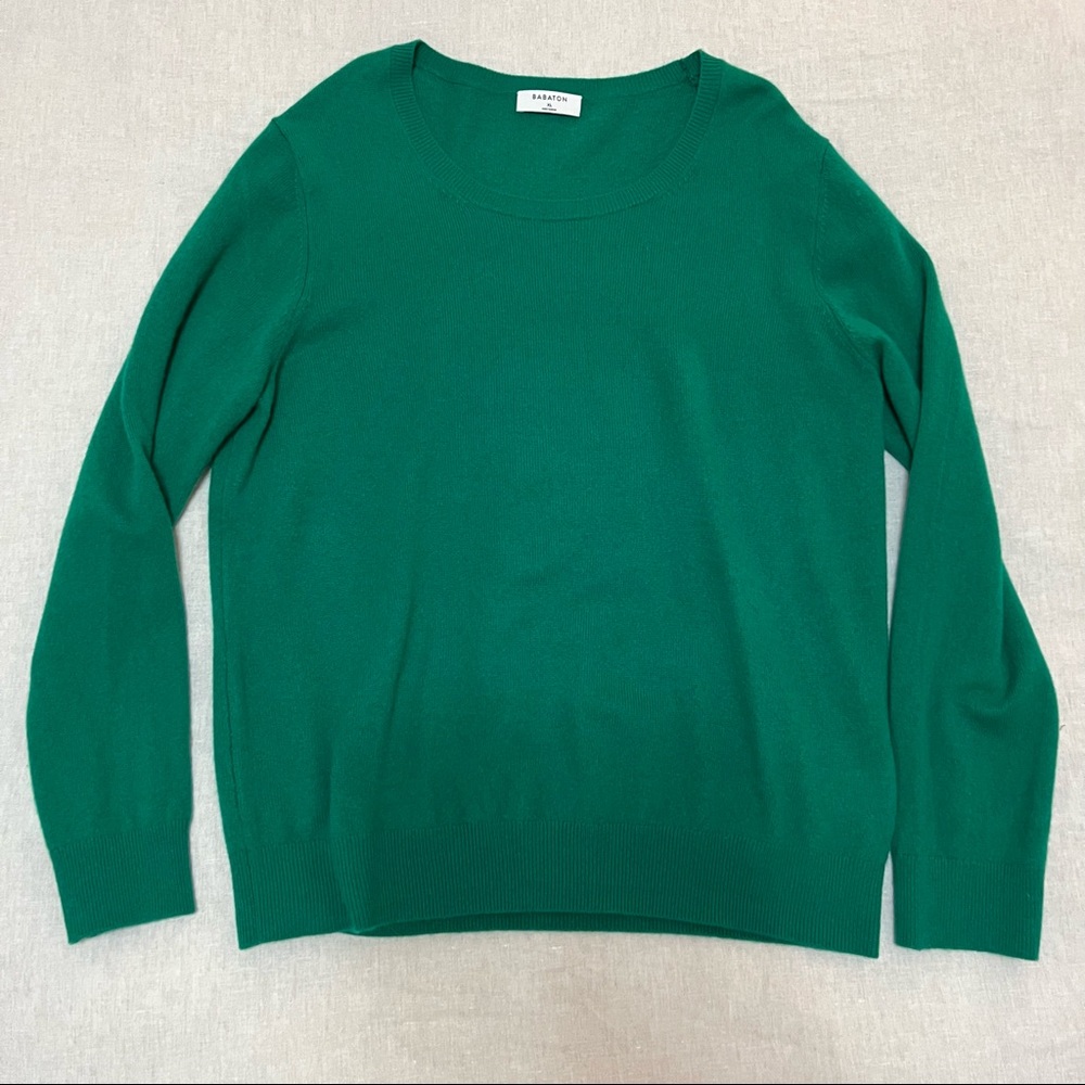 Aritzia green cashmere sweater. Never worn